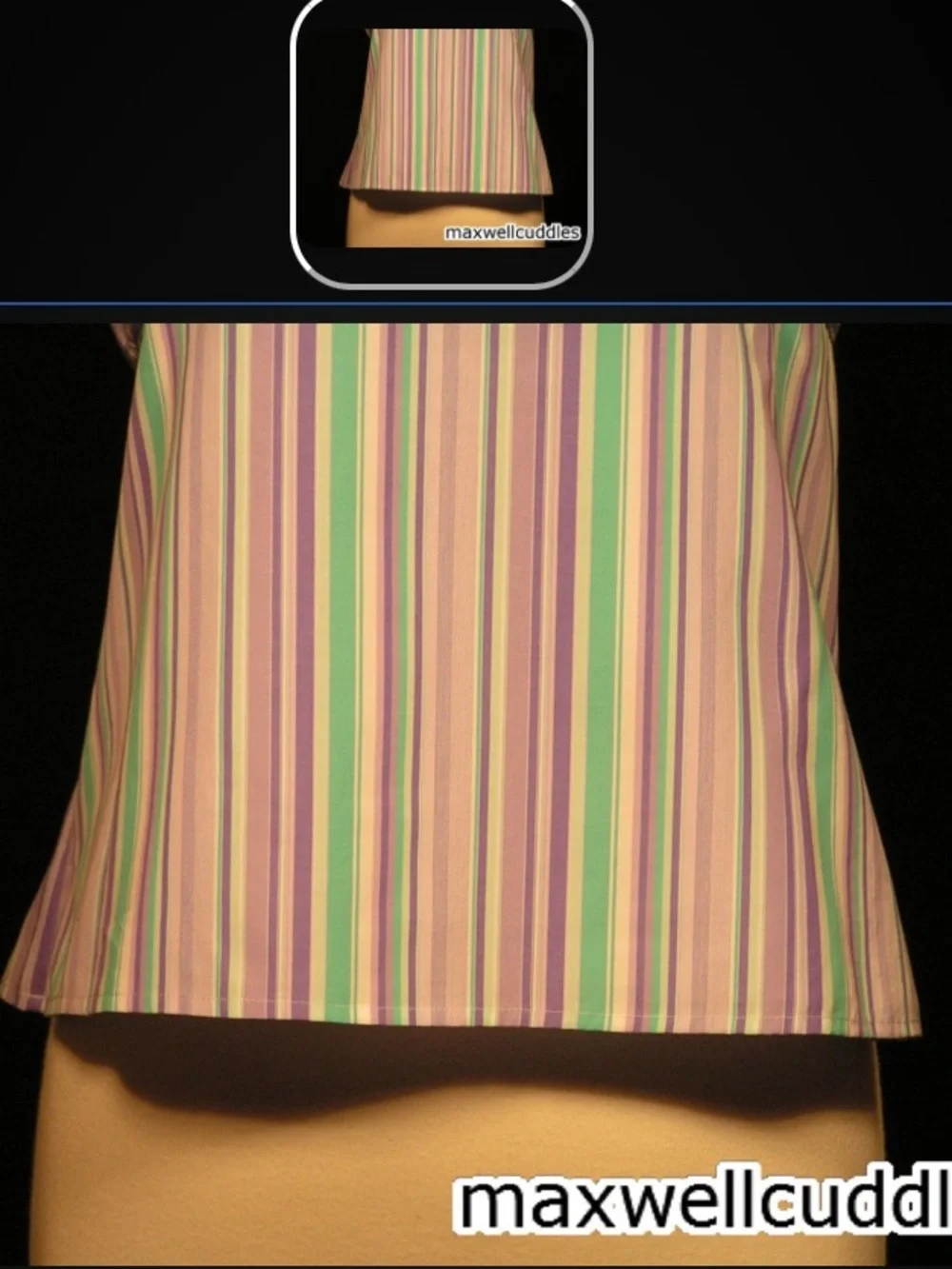 J CREW KATHRYN BROADCLOTH COTTON TUBE TOP New W/ Tags Lilac mint green stripe 8
